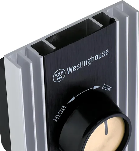 Vista 2 de Westinghouse 7788600 Control de pared giratorio de velocidad variable, compatible con ventiladores de techo de estilo industrial Jax, negro y níquel