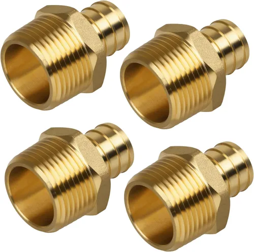 Vista 20 de Acoplamiento Pex de 1/2", Accesorios Pex, Accesorios de Engaste de Latón de Alta Resistencia para Tubos PEX con Construcción Resistente a Fugas