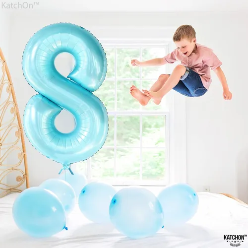 Vista 134 de KatchOn Globo negro del número 1 de 40 pulgadas, globo de feliz cumpleaños Large Mylar Number One Balloon for 1st Birthday Decorations, Foil