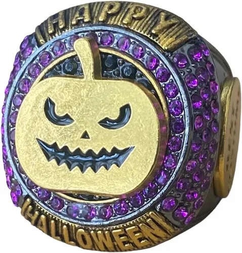 Vista 4 de Legacy Rings Halloween Mejor Disfraz de Campeonato Trofeo Anillos Concurso Premio Medalla Premio Premio para Niños o Adultos Fiesta de Disfraces