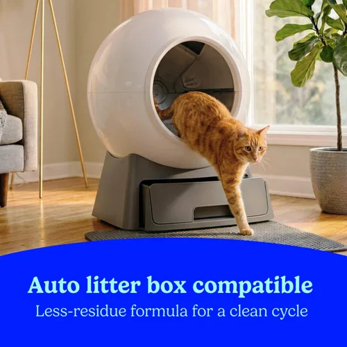 Vista 10 de Fresh Step Clean Paws Arena para gatos con frescura Febreze, Arena aglomerante avanzada para múltiples gatos con bajo seguimiento, 37 libras