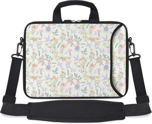 Vista 27 de RICHEN - Bolso bandolera de 10 pulgadas con asa, funda para laptops, notebooks, tablets infantiles de 7 a 10.2 pulgadas