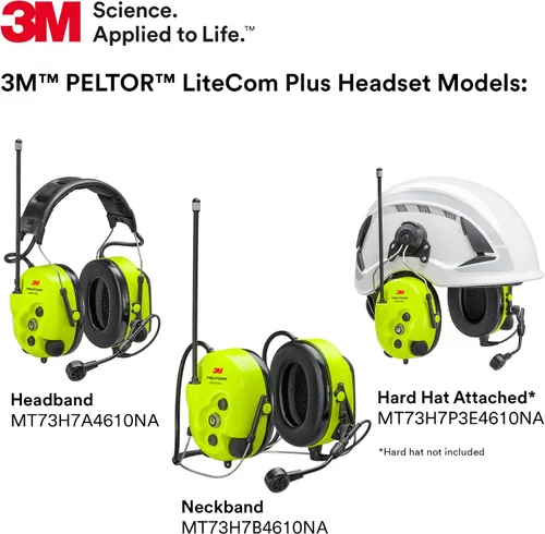 Vista 6 de 3M PELTOR LiteCom Plus - Auriculares, diadema estilo protección auditiva
