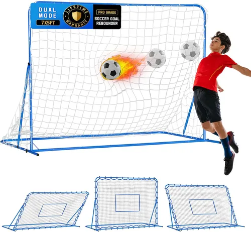 Vista 17 de Soccer Baseball Rebounder Soccer Goal Net, Volleyball Rebound Pitchback Net