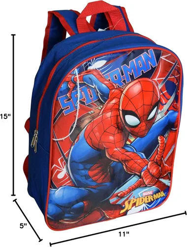 Vista 4 de Ruz Spiderman Mochila escolar de 15" (azul-rojo)