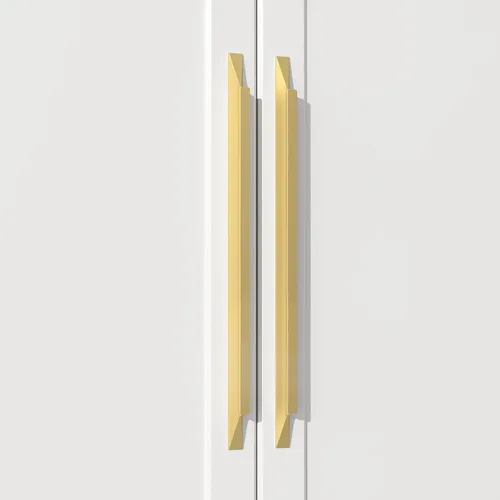 Vista 12 de Goldenwarm - Paquete de 5 manijas negras para cajones de 3-3/4 pulgadas, herrajes modernos para armarios, manijas para puertas de baño y vestidores