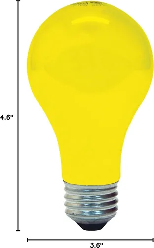 Vista 3 de GE 97495 Bug Lite - Bombilla A19, 60 vatios, paquete de 2