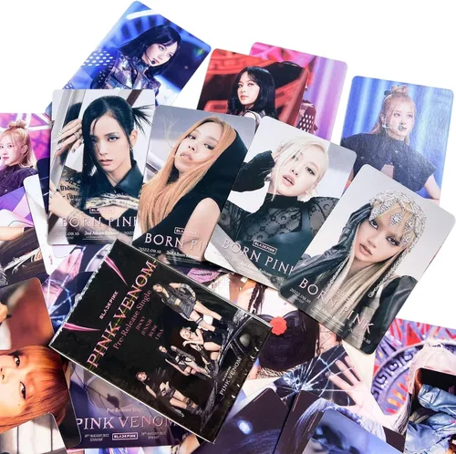 Vista 5 de KPOPBTS Born Pink Photocards Nuevo Álbum 165 PCS/3 Paquetes Tarjetas Lomo Regalo para Niños y Niñas Blink