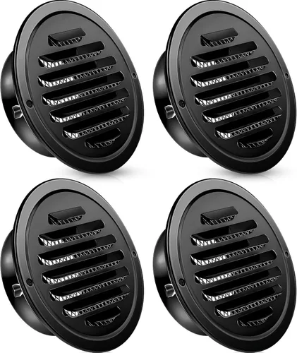 Vista 21 de Zonon 1 pieza de rejillas de ventilación de sofito de acero inoxidable de 4 pulgadas, cubierta de ventilación redonda para secadora con pantalla
