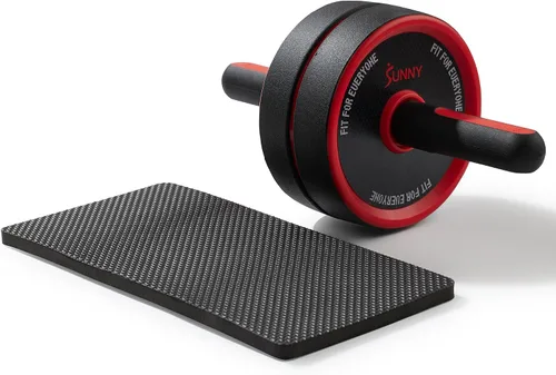 Vista 12 de Sunny Health & Fitness Ab Roller Wheel, Durable Construction, Compact & Portable, Non-Slip Handles for Home Gym, Addominal Exercises & Core Strength