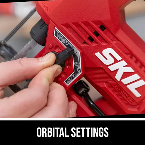 Vista 6 de SKIL PWR CORE - Sierra caladora sin escobillas de 20 V, incluye batería de 2.0 Ah y cargador - JS8290B-10