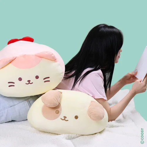 Vista 5 de Anirollz Juguete de peluche extra grande de 20 pulgadas con lindo personaje Squishy de peluche (XL) : Foxiroll
