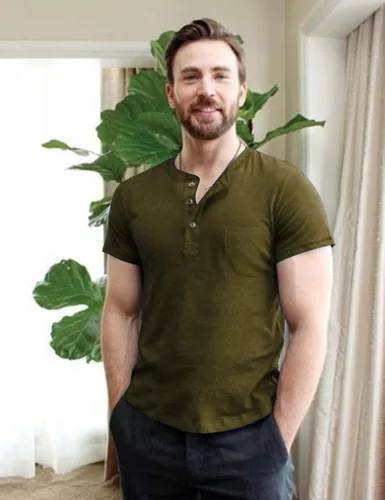 Vista 3 de COOFANDY Paquete de 3 camisetas Henley de manga corta para hombre, estilo casual, básicas, de verano, con bolsillo