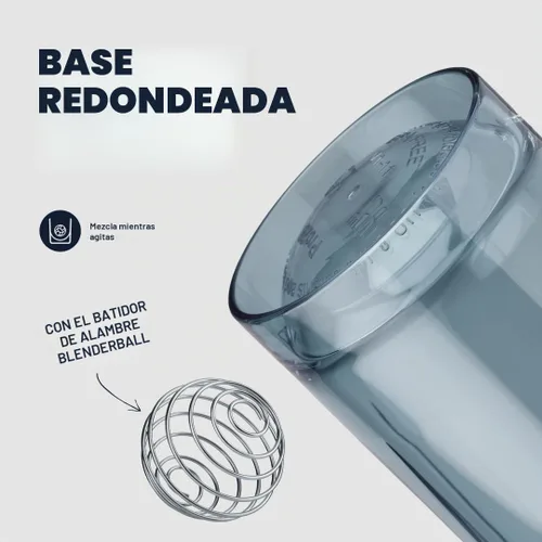 Vista 3 de BlenderBottle - Botella agitadora Pro Series perfecta para batidos de proteínas y preentrenamiento, 32 onzas, azul ceruleo