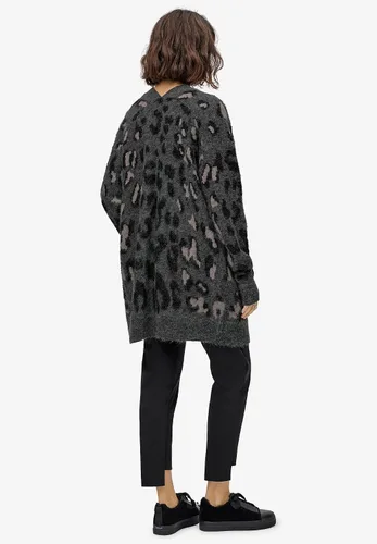 Vista 3 de ellos Suéter de jacquard con estampado animal para mujer, talla grande