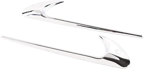 Vista 6 de YIWANG Cubierta para emblema lateral de automóvil ABS cromada, 2 unidades, para Mercedes Benz Clase C W205, Clase E W213, accesorios externos