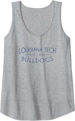 Vista 3 de Camiseta sin mangas simple de Louisiana Tech Bulldogs, Blanco