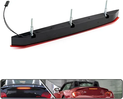 Vista 4 de Lente roja LED roja tercera luz de freno para BMW Z4 E85 2003-2008 lámpara de parada de montaje alto central trasera