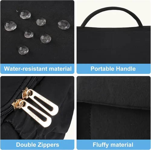 Vista 8 de MOSISO Bolsa pequeña para fotógrafos, bolsa de hombro para cámara DSLR/SLR, bolsa de hombro acolchada con solapa cruzada para fotografía para mujer