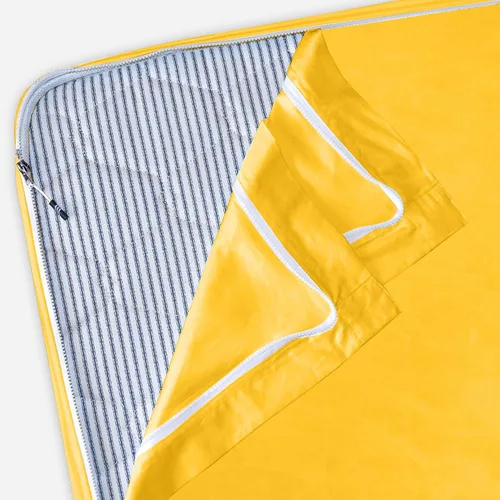 Vista 29 de Twin Zip Sheet 39x75-3 Piece Full Size Zipper Fitted Sheet - 1 Base & 2 Top Sheet - 1200TC 100% Cotton Breathable & Cooling - Fits 15" Deep Pockets
