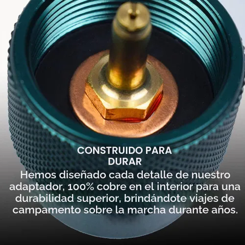 Vista 7 de Adaptador de propano a butano, adaptador de estufa de campamento, convertidor de gas, entrada de tanque de propano de 16 onzas, salida de válvula
