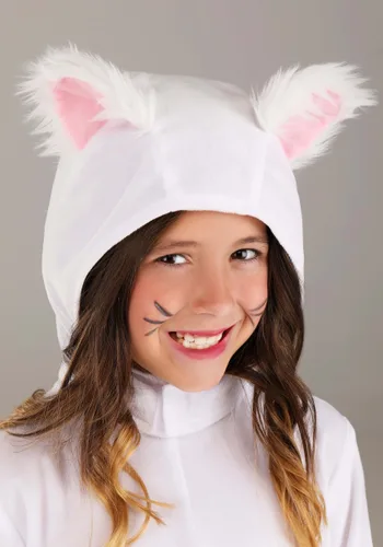 Vista 3 de Disfraz de Gato Blanco para Niños Multicolor