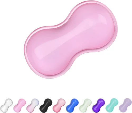 Vista 32 de Reposamuñecas de Gel para Teclado y Ratón, Reposamuñecas para Teclado, Soporte de Muñeca para Ratón, Alivio del Dolor, Toque Fresco, Antideslizante