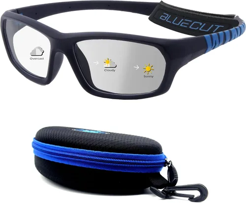 Vista 8 de BLUE CUT Sports Protection Goggles, Photochromic Lenses Safety Glasses for Basketball, Pickleball and Outdoor Sports