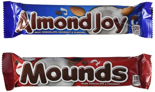 Vista 3 de Almond Joy and Mounds, paquete variado de 24 barras, 8.3 onzas