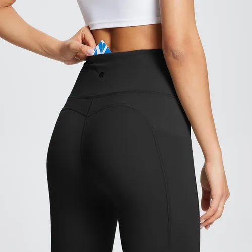 Vista 5 de BALEAF - Leggings de yoga suaves de cintura alta 78 para mujer con bolsillos profundos, pantalones de entrenamiento elásticos cepillados a prueba