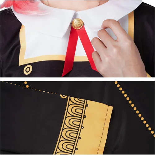 Vista 7 de Anya Forger Cosplay Costume for SPY X FAMILY Anime Party Halloween Thanksgiving Day Kimono for women and girls