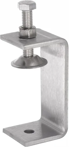Vista 8 de uxcell Abrazadera en C de acero inoxidable con apertura de mandíbula de 1.811 in de ancho para carpintería Soldadura Edificio Montaje