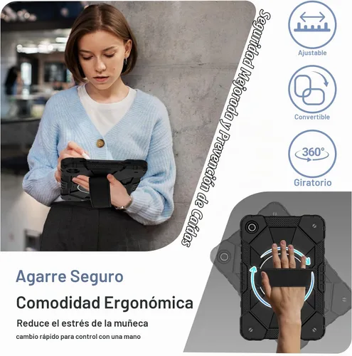 Vista 2 de Nitupai - Funda giratoria de 11 pulgadas para Samsung Galaxy Tab A11+ Plus y A9+ 2025/2023