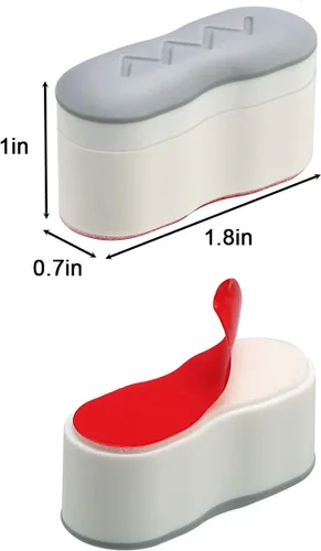 Vista 3 de Parachoques de bidé, 4 almohadillas para aumentar la altura, kit universal de parachoques de asiento con adhesivo fuerte, parachoques de repuesto