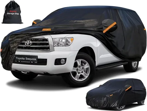 Vista 96 de Kayme Cubierta de auto SUV de 7 capas ajuste personalizado para BMW X1 (2009-2025), impermeable, para todo tipo de clima, para automóviles, cubierta