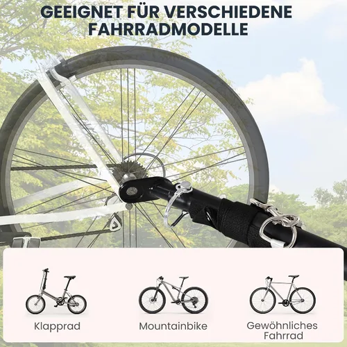 Vista 8 de Aosom – Remolque de carga/equipaje para bicicleta Wanderer, color negro