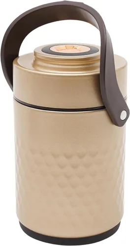 Vista 9 de LOYALHEARTDY Termo de 67 onzas para comida caliente, tarro térmico de alimentos con aislamiento de 3 capas sellado, recipientes de sopa apilables
