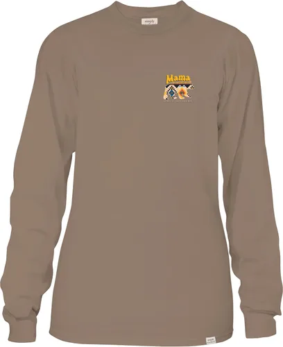 Vista 2 de Simply Southern Camiseta de manga larga para mujer Mama Bear