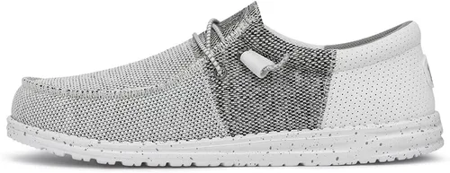 Vista 2 de Hey Dude Wally Tri Mocasines elastizados para hombre, cómodos y ligeros, sin cordones