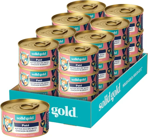 Vista 18 de Solid Gold Comida Húmeda Paté Sabor Festín - Paquete de Muestra de 3 Unidades - Comida enlatada para gatos hecha con pollo real - Sin granos