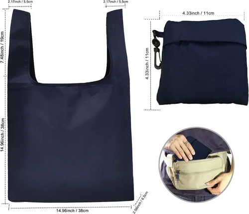 Vista 4 de Bolsas de compras reutilizables para comestibles