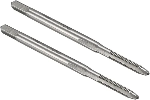 Vista 8 de uxcell - Grifos métricos de máquina M0.8 x 0.2mm H2 de acero de alta velocidad con 3 hélices rectas para roscado de tornillos, herramienta