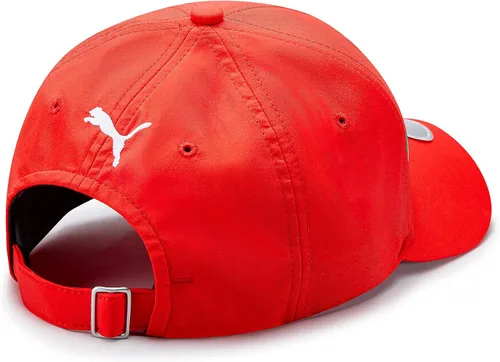 Vista 3 de PUMA Gorro italiano unisex Scuderia Ferrari - Rojo - Talla única Logotipo bordado, logotipo de escudo Scudetto con corona