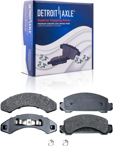 Vista 113 de Detroit Axle - Pastillas de Freno Delantero para Nissan Altima Maxima Sentra 350Z Cube Juke Versa INFINITI G35 I30 I35 Suzuki SX4 Crossover