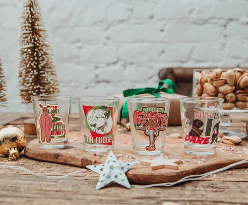 Vista 2 de A Christmas Story Quotes - Mini vasos de vaso de whisky de 2 onzas, juego de 4