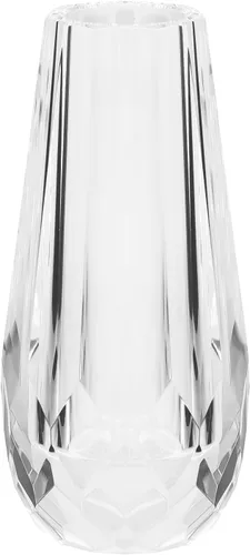 Vista 7 de Mini jarrón decorativo de flores de cristal para el hogar o mesa de comedor, dimensiones de 2.4 x 4.7 pulgadas con caja de regalo