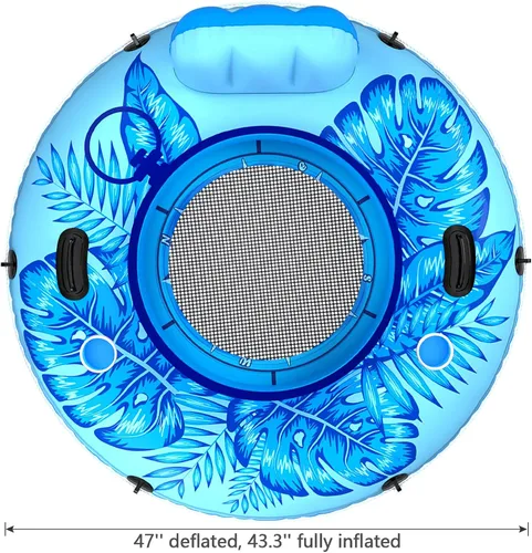 Vista 7 de Jasonwell Flotador inflable de tubo de río, flotador de río resistente, flotadores de piscina para lago, tubos de agua de primera calidad
