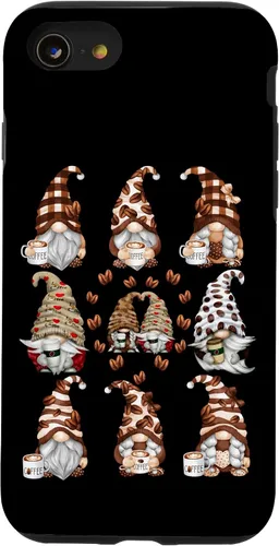 Vista 18 de Novelty Coffee Graphic For Women And Men Funny Gnome Case for iPhone 16