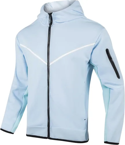 Vista 8 de Men's Tracksuits Sweatsuits For Men Hooded Tracksuit Sweatsuit Long Sleeve Full-Zip Jogging Sweatpants 2 Piece