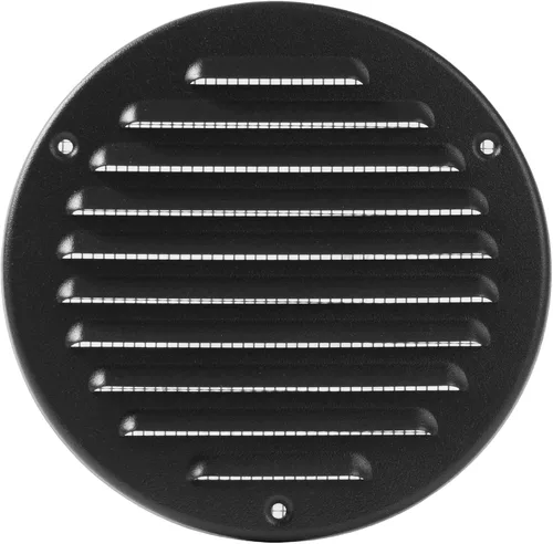 Vista 35 de Vent Systems - Cubierta de rejilla de ventilación de aire de alero rectangular de metal negro de 3 x 10 pulgadas (interior), deflector